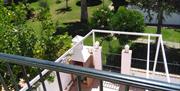 Vistas a zonas comunes desde terraza de habitación